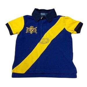 Polo Ralph Lauren Kids Boys Size 18 Month Riders Jockey Rugby Stripe Polo Shirt